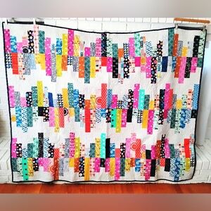 Vibrant Multicolor Patchwork Quilt